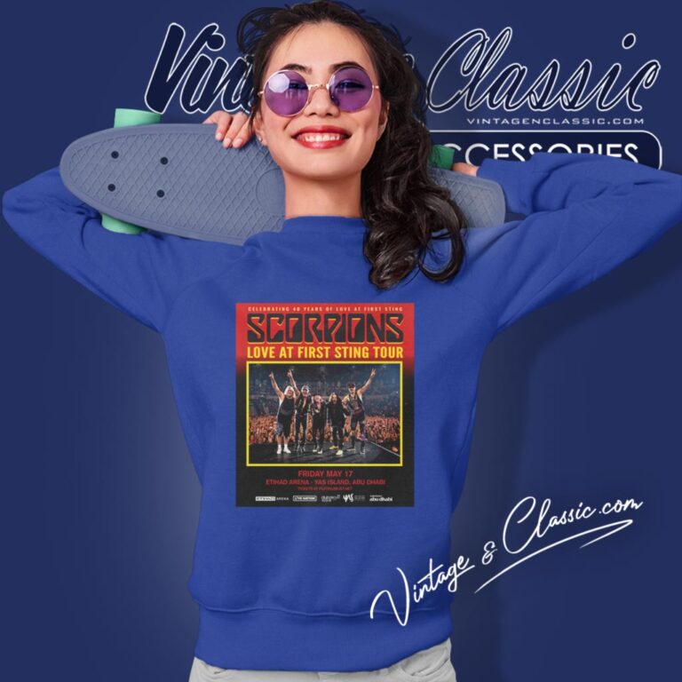 Scorpions Shirt 2024 Love At First Sting Tour At Etihad Yas Island In Abu Dhabi On May Sweatshirt Scorpions Shirt 2024 Love At First Sting Tour At Etihad Yas Island In Abu Dhabi On May Sweatshirt