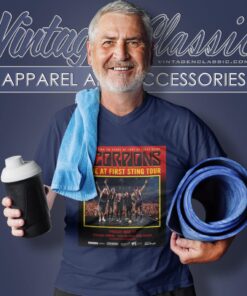 Scorpions Shirt 2024 Love At First Sting Tour At Etihad Yas Island In Abu Dhabi On May V Neck TShirt