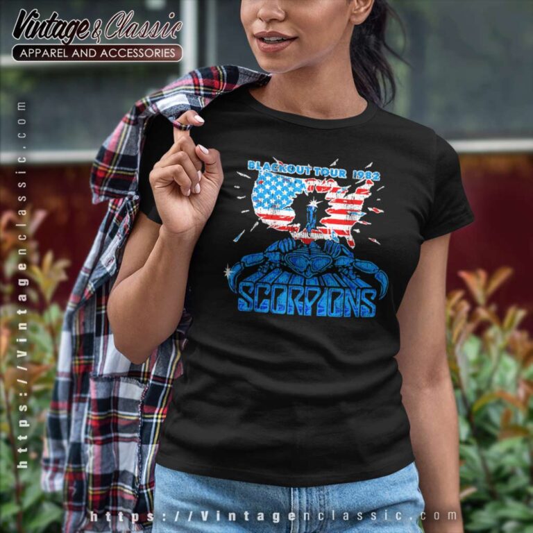 Scorpions Shirt Album Blackout Usa Tour 1982 Women TShirt Scorpions Shirt Album Blackout Usa Tour 1982 Women TShirt