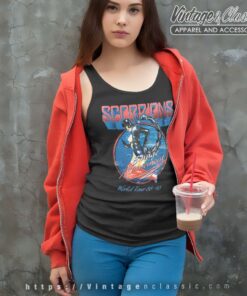 Scorpions Shirt Album Savage Amusement World Tour Tank Top Racerback