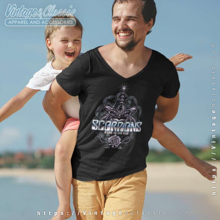 Scorpions Shirt Album Sting In The Tail V Neck TShirt Scorpions Shirt Album Sting In The Tail V Neck TShirt