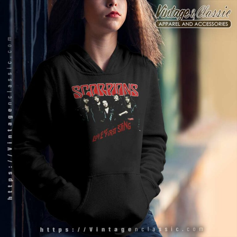 Scorpions Shirt Love At First Sting Hoodie Scorpions Shirt Love At First Sting Hoodie