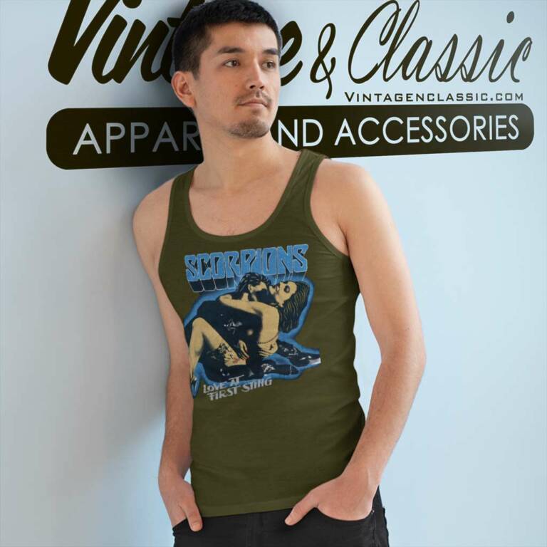 Scorpions Shirt Love At First Sting Tank Top Racerback Scorpions Shirt Love At First Sting Tank Top Racerback