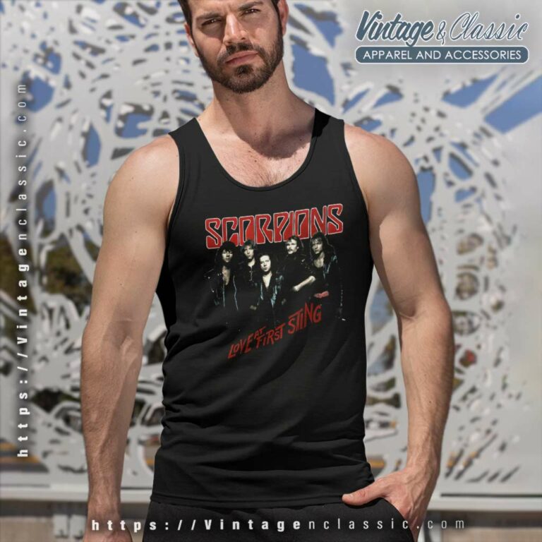 Scorpions Shirt Love At First Sting Tank Top Racerback Scorpions Shirt Love At First Sting Tank Top Racerback