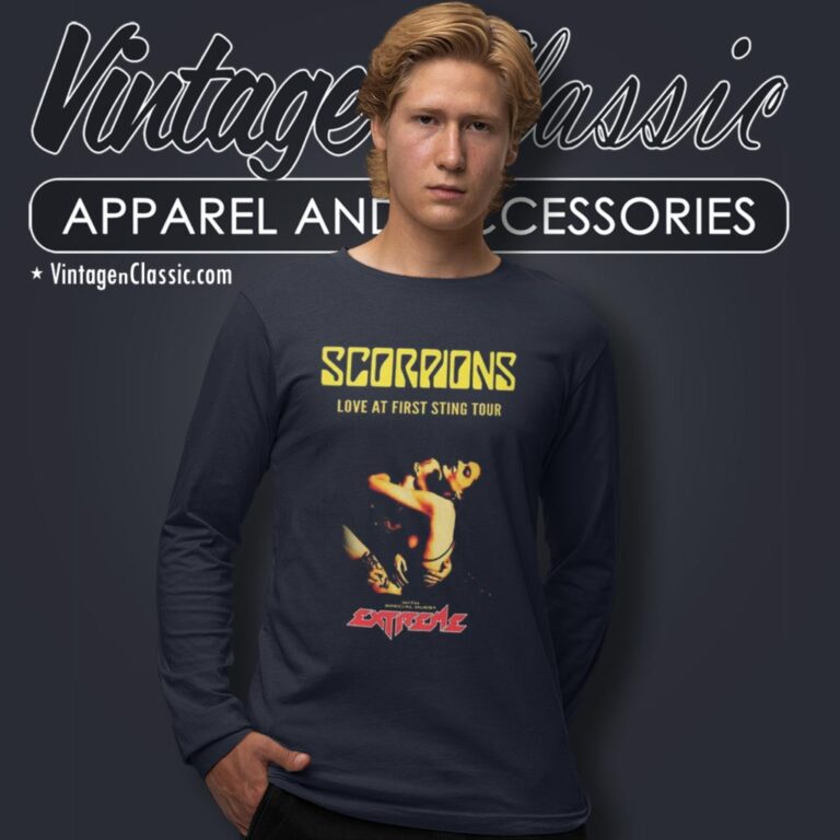 Scorpions Shirt Love At First Sting Tour 2024 Long Sleeve Tee Scorpions Shirt Love At First Sting Tour 2024 Long Sleeve Tee