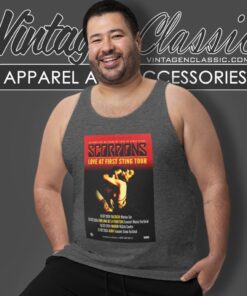 Scorpions Shirt Love At First Sting Tour 2024 Poster Tank Top Racerback