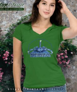 Scorpions Shirt Lovedrive 1979 Tour V Neck TShirt