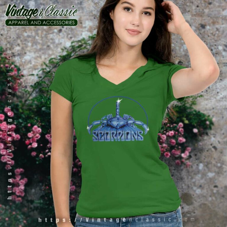 Scorpions Shirt Lovedrive 1979 Tour V Neck TShirt Scorpions Shirt Lovedrive 1979 Tour V Neck TShirt