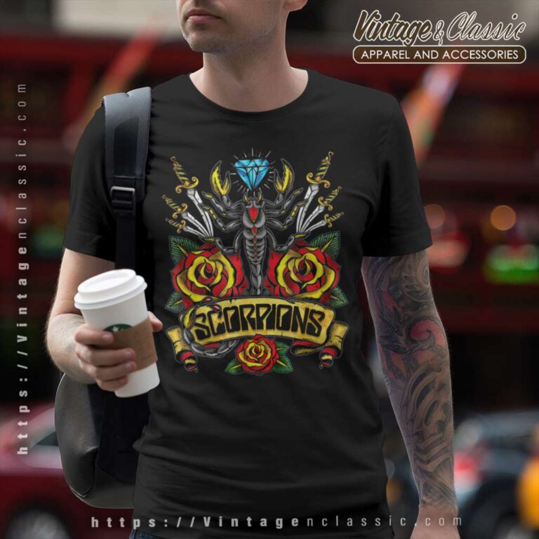 Scorpions Shirt Traditional Tattoo T Shirt Scorpions Shirt Traditional Tattoo T Shirt