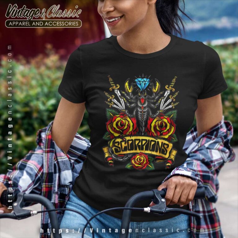 Scorpions Shirt Traditional Tattoo Women TShirt Scorpions Shirt Traditional Tattoo Women TShirt