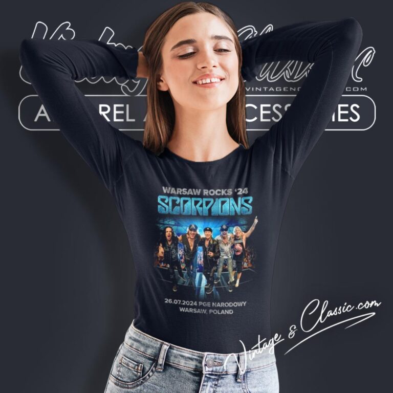 Scorpions Shirt Warsaw Rocks Festival 2024 Pge Narodowy Long Sleeve Tee Scorpions Shirt Warsaw Rocks Festival 2024 Pge Narodowy Long Sleeve Tee