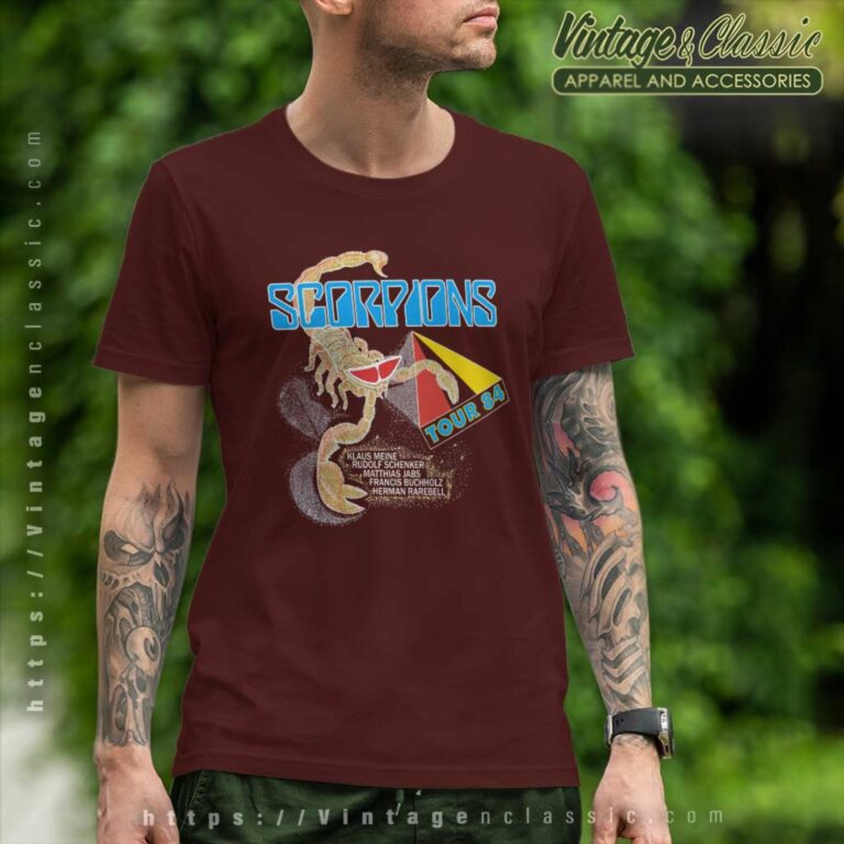 Scorpions Tour 84 T Shirt Scorpions Tour 84 T Shirt