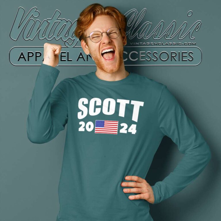 Scott For President America 2024 Long Sleeve Tee Scott For President America 2024 Long Sleeve Tee