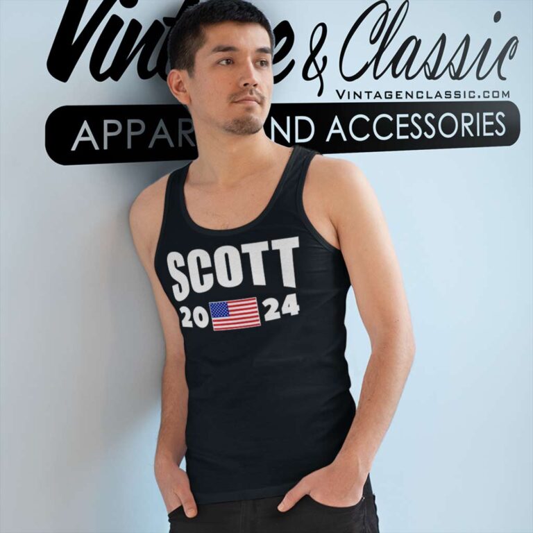 Scott For President America 2024 Tank Top Racerback Scott For President America 2024 Tank Top Racerback