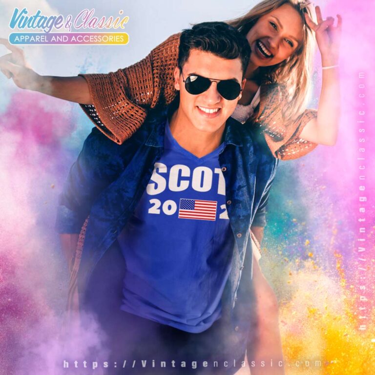 Scott For President America 2024 V Neck TShirt Scott For President America 2024 V Neck TShirt