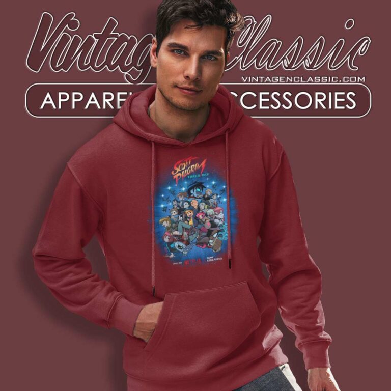 Scott Pilgrim Takes Off Anime Gathers The Evil Poster Hoodie Scott Pilgrim Takes Off Anime Gathers The Evil Poster Hoodie