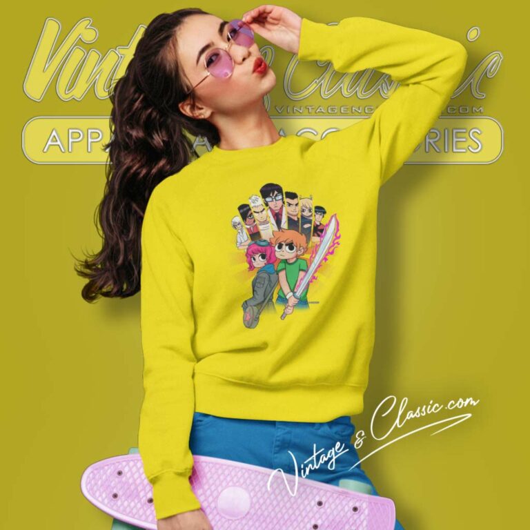 Scott Pilgrim Vs The World Shirt Takes Off Netflix Anime Sweatshirt Scott Pilgrim Vs The World Shirt Takes Off Netflix Anime Sweatshirt