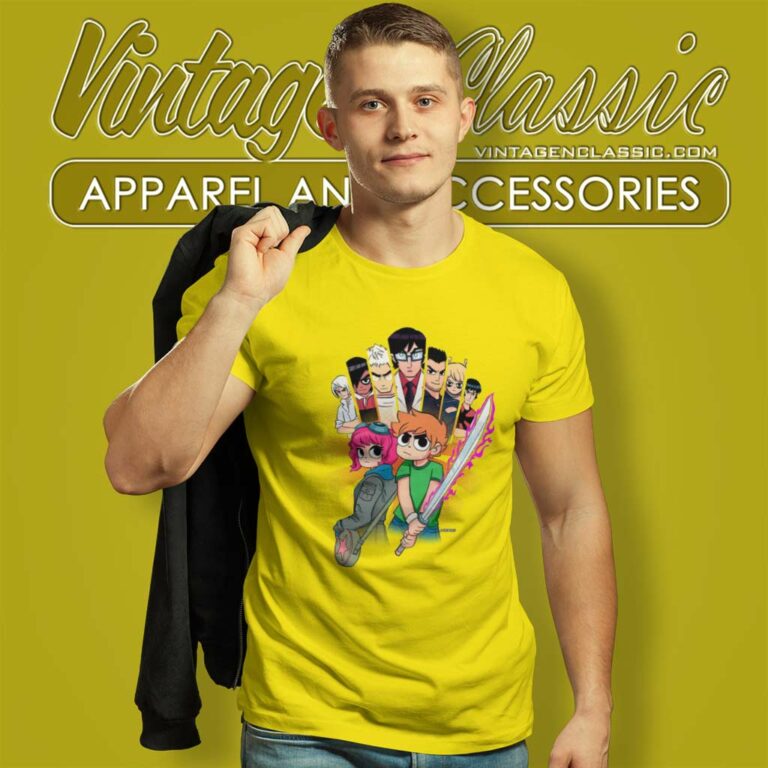Scott Pilgrim Vs The World Shirt Takes Off Netflix Anime T Shirt Scott Pilgrim Vs The World Shirt Takes Off Netflix Anime T Shirt