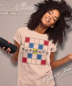 Scrabble Board Game 90s Nerd Women T Shirt