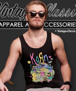 Sean Solomon Korn Cartoon Tank Top Racerback