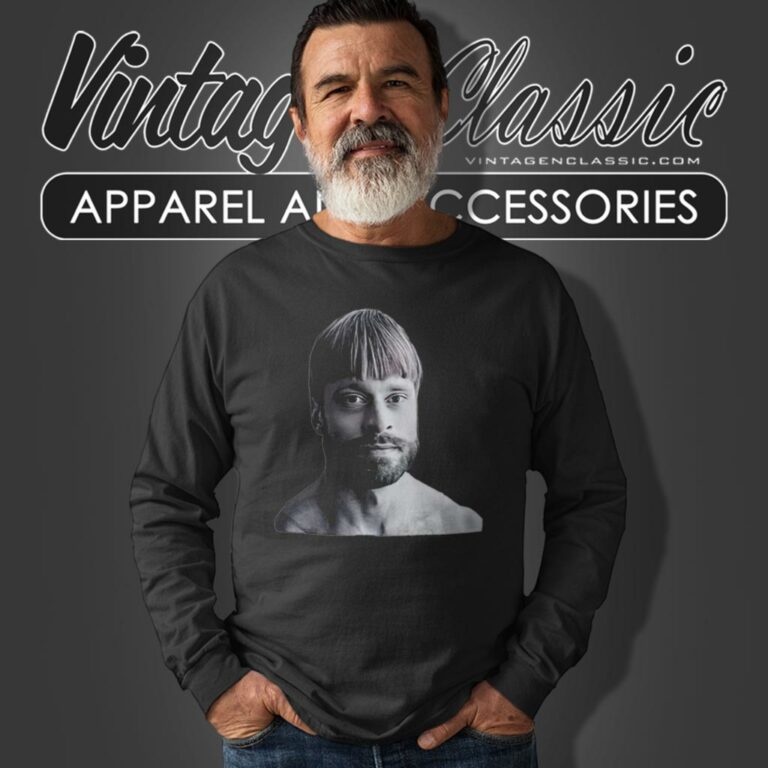 Seattle Kraken Adam Larsson With Bowl Cut Hairstyle Long Sleeve Tee Seattle Kraken Adam Larsson With Bowl Cut Hairstyle Long Sleeve Tee