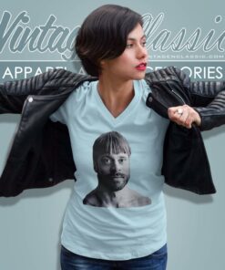 Seattle Kraken Adam Larsson With Bowl Cut Hairstyle V Neck TShirt