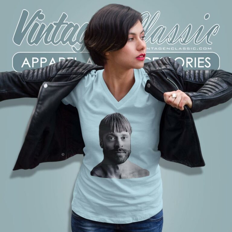 Seattle Kraken Adam Larsson With Bowl Cut Hairstyle V Neck TShirt Seattle Kraken Adam Larsson With Bowl Cut Hairstyle V Neck TShirt