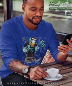 Seattle Kraken Donald Duck Hockey Shirt Sweatshirt