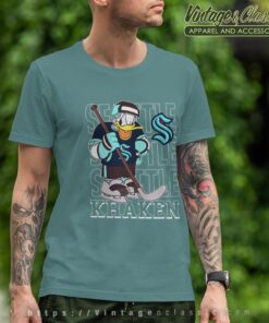 Seattle Kraken Donald Duck Hockey Shirt T shirt