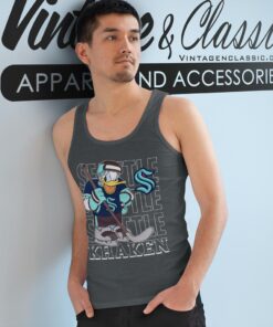 Seattle Kraken Donald Duck Hockey Shirt Tank Top Racerback