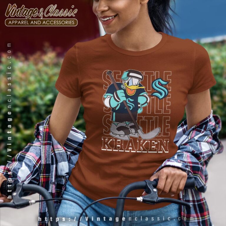 Seattle Kraken Donald Duck Hockey Shirt Women T shirt Seattle Kraken Donald Duck Hockey Shirt Women T shirt