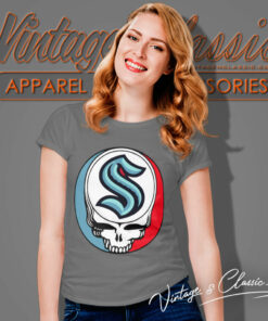 Seattle Kraken Grateful Dead Steal Your Face Women T Shirt