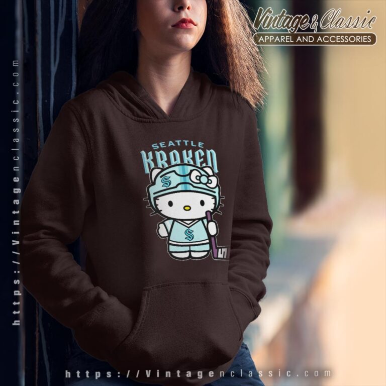 Seattle Kraken Hello Kitty Shirt Hoodie Seattle Kraken Hello Kitty Shirt Hoodie