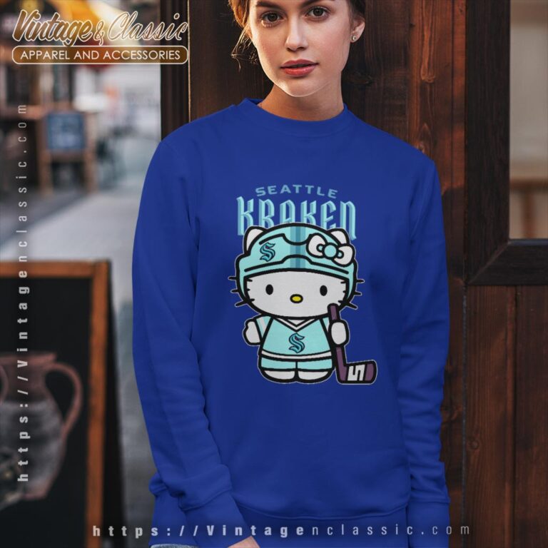 Seattle Kraken Hello Kitty Shirt Sweatshirt Seattle Kraken Hello Kitty Shirt Sweatshirt