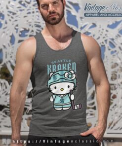 Seattle Kraken Hello Kitty Shirt Tank Top Racerback
