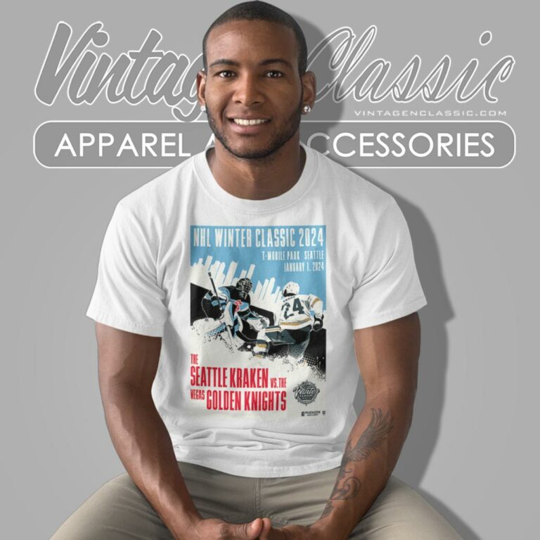 Seattle Kraken Vs Vegas Golden Knights Phenom Gallery 2024 Winter Classic T Shirt Seattle Kraken Vs Vegas Golden Knights Phenom Gallery 2024 Winter Classic T Shirt