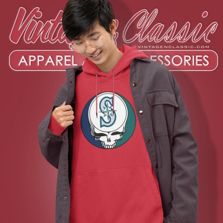 Seattle Mariners Grateful Dead Steal Your Face Hoodie Seattle Mariners Grateful Dead Steal Your Face Hoodie