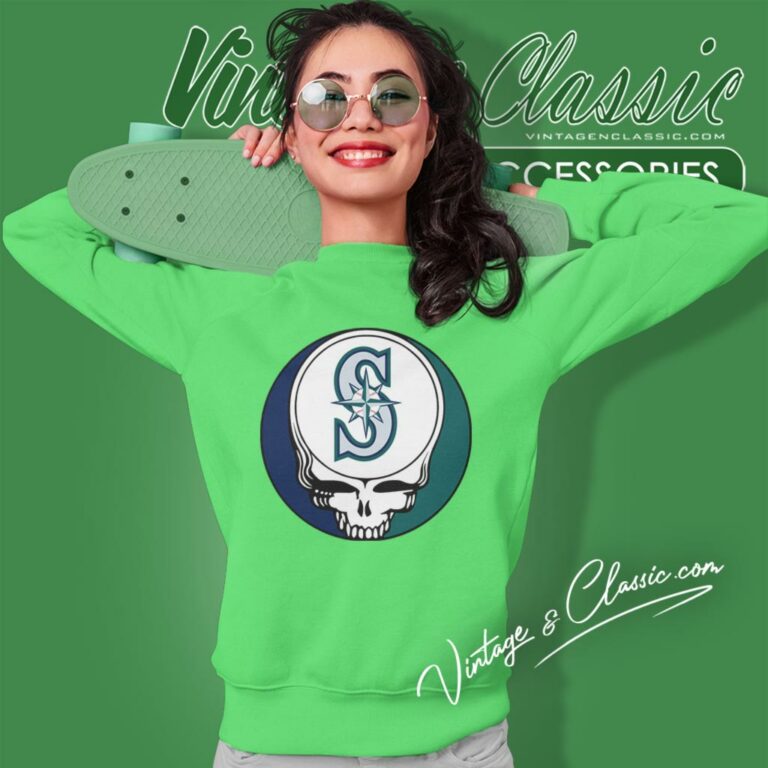 Seattle Mariners Grateful Dead Steal Your Face Sweatshirt Seattle Mariners Grateful Dead Steal Your Face Sweatshirt