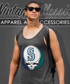 Seattle Mariners Grateful Dead Steal Your Face Tank Top Racerback