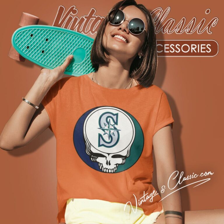 Seattle Mariners Grateful Dead Steal Your Face Women T Shirt Seattle Mariners Grateful Dead Steal Your Face Women T Shirt