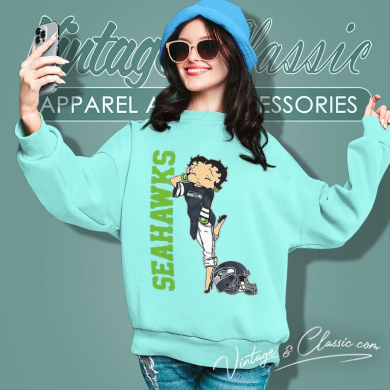 Seattle Seahawks Betty Boop Nfl Sweatshirt Seattle Seahawks Betty Boop Nfl Sweatshirt