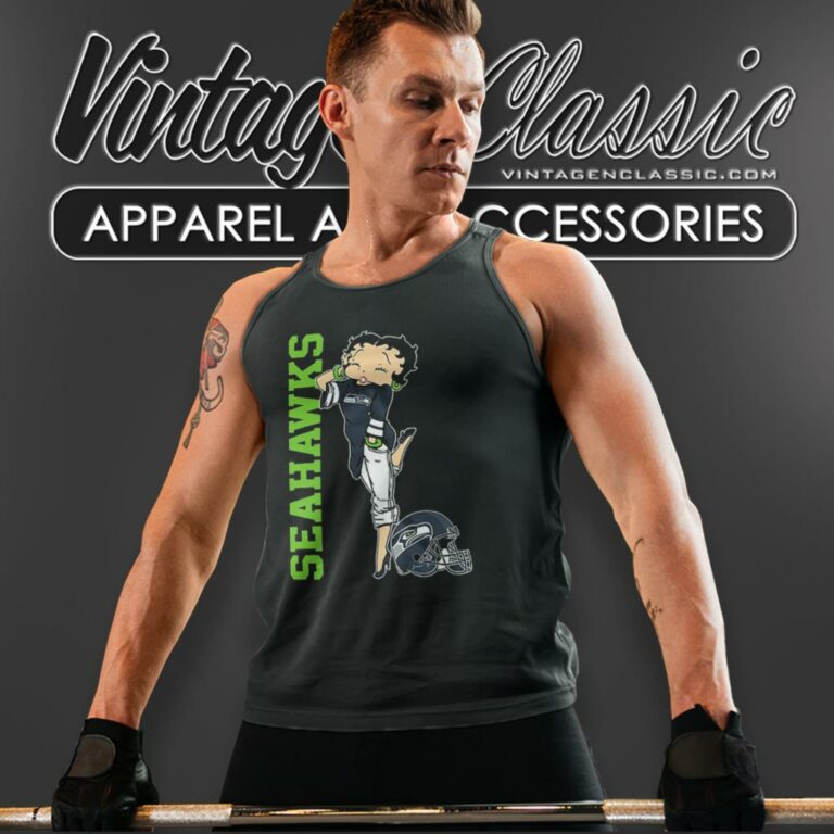 Seattle Seahawks Betty Boop Nfl Tank Top Racerback Seattle Seahawks Betty Boop Nfl Tank Top Racerback
