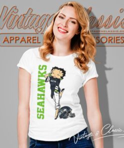 Seattle Seahawks Betty Boop Nfl Women T Shirt