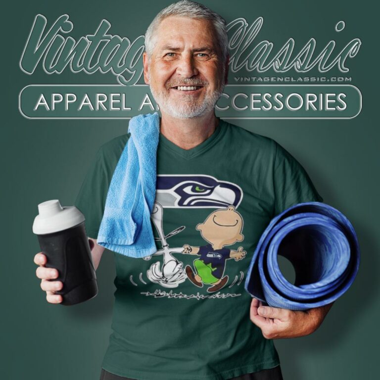 Seattle Seahawks Charlie Brown Snoopy Dancing V Neck TShirt Seattle Seahawks Charlie Brown Snoopy Dancing V Neck TShirt