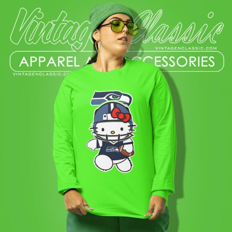 Seattle Seahawks Hello Kitty Long Sleeve Tee Seattle Seahawks Hello Kitty Long Sleeve Tee