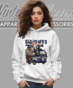 Seattle Seahawks Horror Movies Characters Halloween Shirt Hoodie