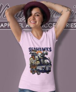 Seattle Seahawks Horror Movies Characters Halloween Shirt