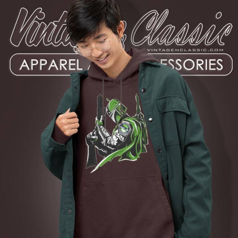 Seattle Seahawks Mandalorian Star Wars Hoodie Seattle Seahawks Mandalorian Star Wars Hoodie