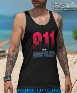 Seattle Seahawks Nfl 911 Will Never Forget Tank Top Racerback
