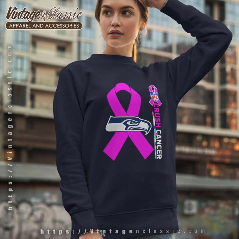 Seattle Seahawks Nfl Crush Cancer 2023 Sweatshirt Seattle Seahawks Nfl Crush Cancer 2023 Sweatshirt